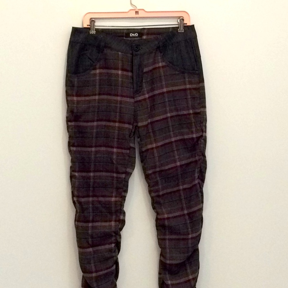 Dolce and Gabbana vintage dress jeans. Late 90's, rouched legs, Italian made.